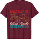 HVAC Technician What Part Of Vintage Don't You Understand T-Shirt - T-Shirt | Maroon