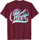 Tie Dye Cheer Cheerleading for Cheerleader Squad Girl BFF T-Shirt - T-Shirt | Maroon