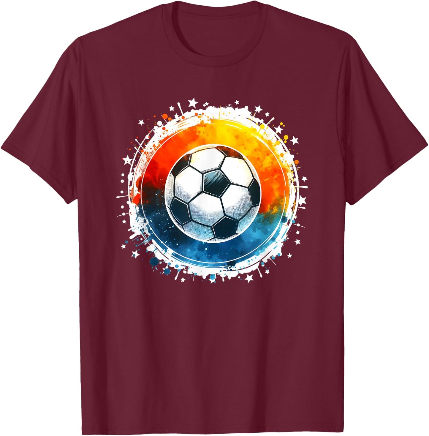 Soccer Player Boys Kids Men Youth Soccer T-Shirt - T-Shirt | Maroon