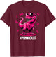 Pink Out Breast Cancer Dinosaur Ribbon Boy Girl Kid T-Shirt - T-Shirt | Maroon