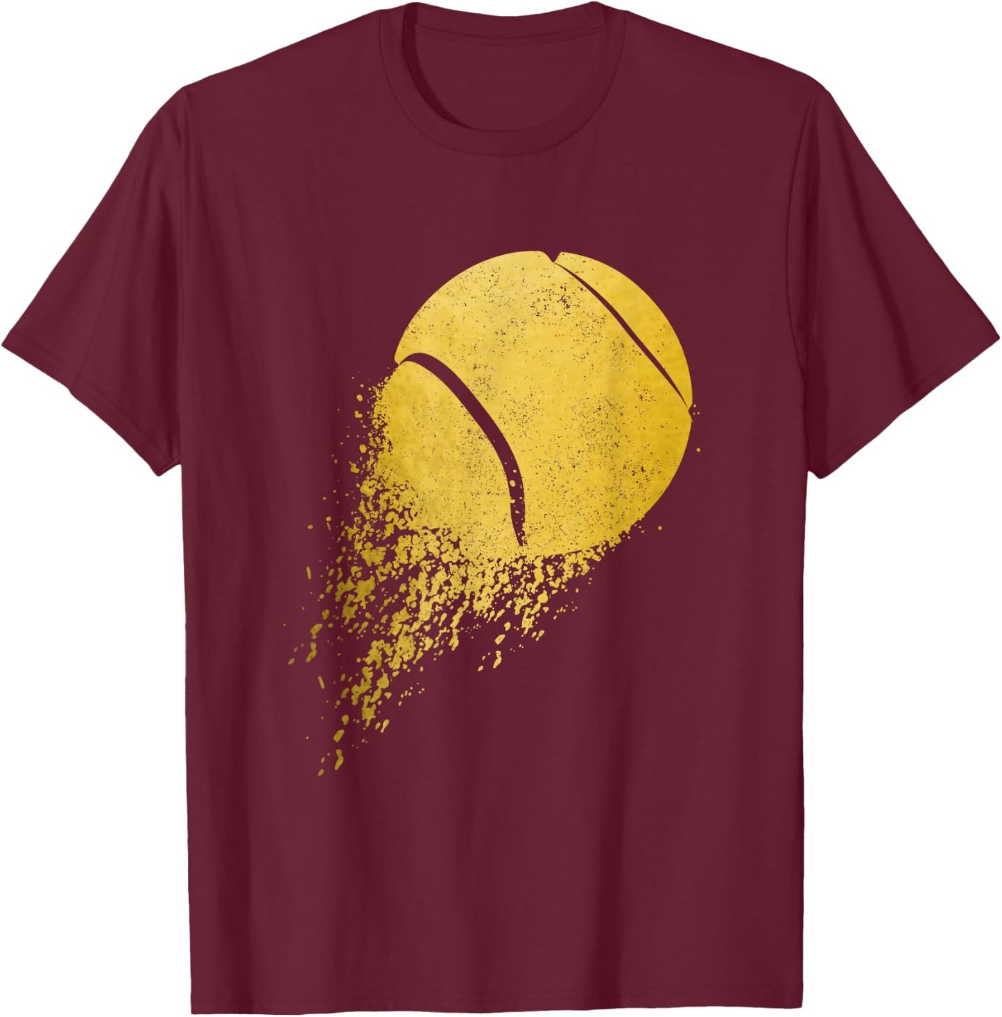Tennis Player Sport Vintage Men Women Tennis T-Shirt - T-Shirt | Maroon