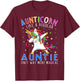 Aunticorn Like A Regular Aunt Only Way More Magical T-Shirt - T-Shirt | Maroon