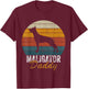 Belgian Malinois Dog Breed Maligator Daddy Father's Day T-Shirt - T-Shirt | Maroon