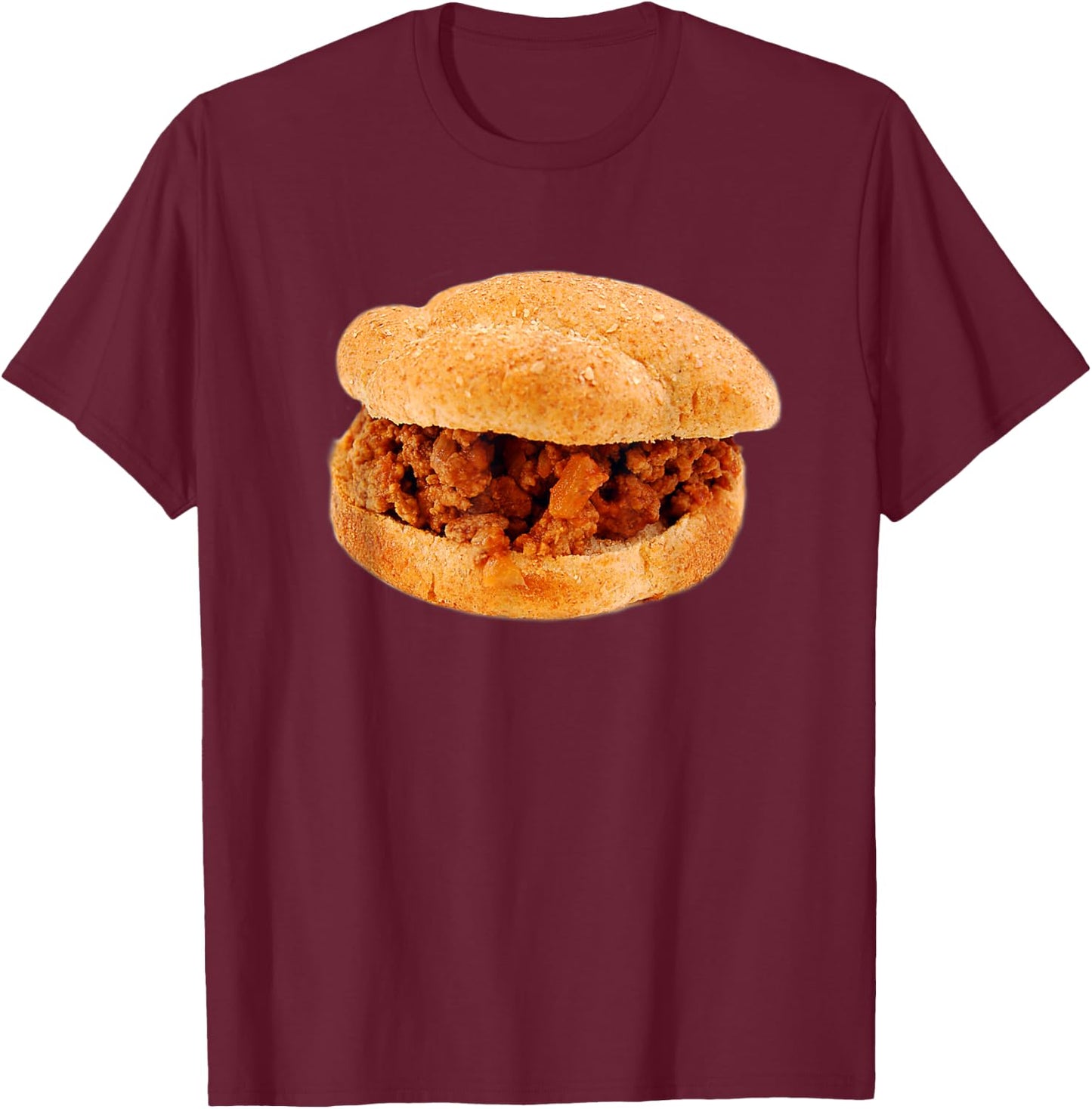 Funny Sloppy Joe beef sandwich lover Halloween costume food T-Shirt - T-Shirt | Maroon