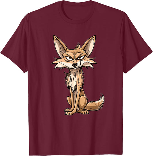 Cute Coyote I Kids Coyote T-Shirt - T-Shirt | Maroon