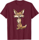 Cute Coyote I Kids Coyote T-Shirt - T-Shirt | Maroon