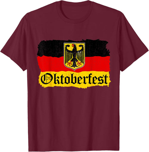 Oktoberfest German Beer Men Women Vintage German Flag