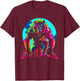 Werewolf Wolf Moon Popart T-Shirt - T-Shirt | Maroon