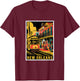 New Orleans Streetcar Retro Vintage Travel Design T-Shirt - T-Shirt | Maroon