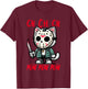 Ch Ch Ch Meow Meow Meow Friday Halloween Costume Funny Cat T-Shirt - T-Shirt | Maroon
