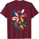 Boho Style Floral Pastel Design Flowers Hipster Streetwear T-Shirt - T-Shirt | Maroon