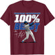 100% Beast Teoscar Hernandez Los Angeles MLBPA T-Shirt - T-Shirt | Maroon