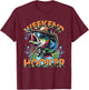 Weekend Hooker Colorful Fishing T-Shirt - T-Shirt | Maroon