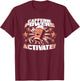 Caffeine Powers Activate Coffee T-Shirt - T-Shirt | Maroon