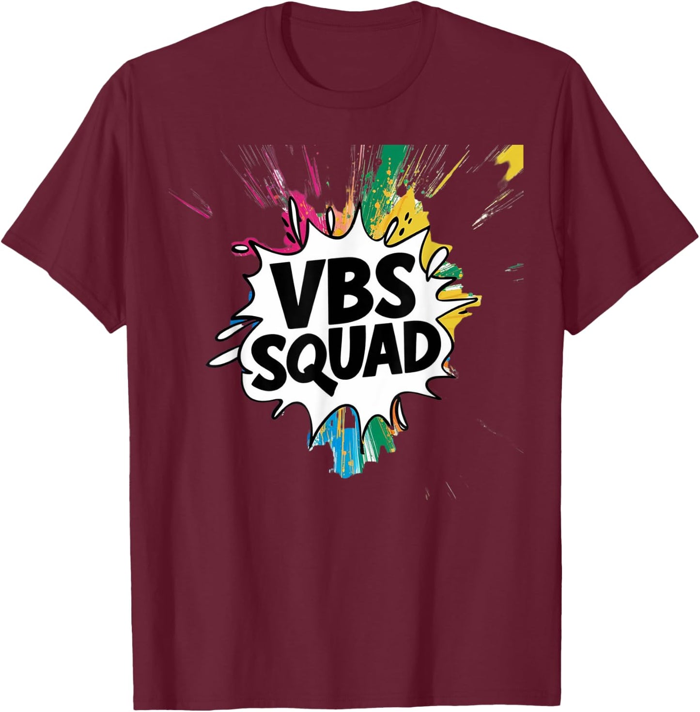 allcolorVBS Squad Vacation Bible School Summer Camp For Kids T-Shirt - T-Shirt | Maroon