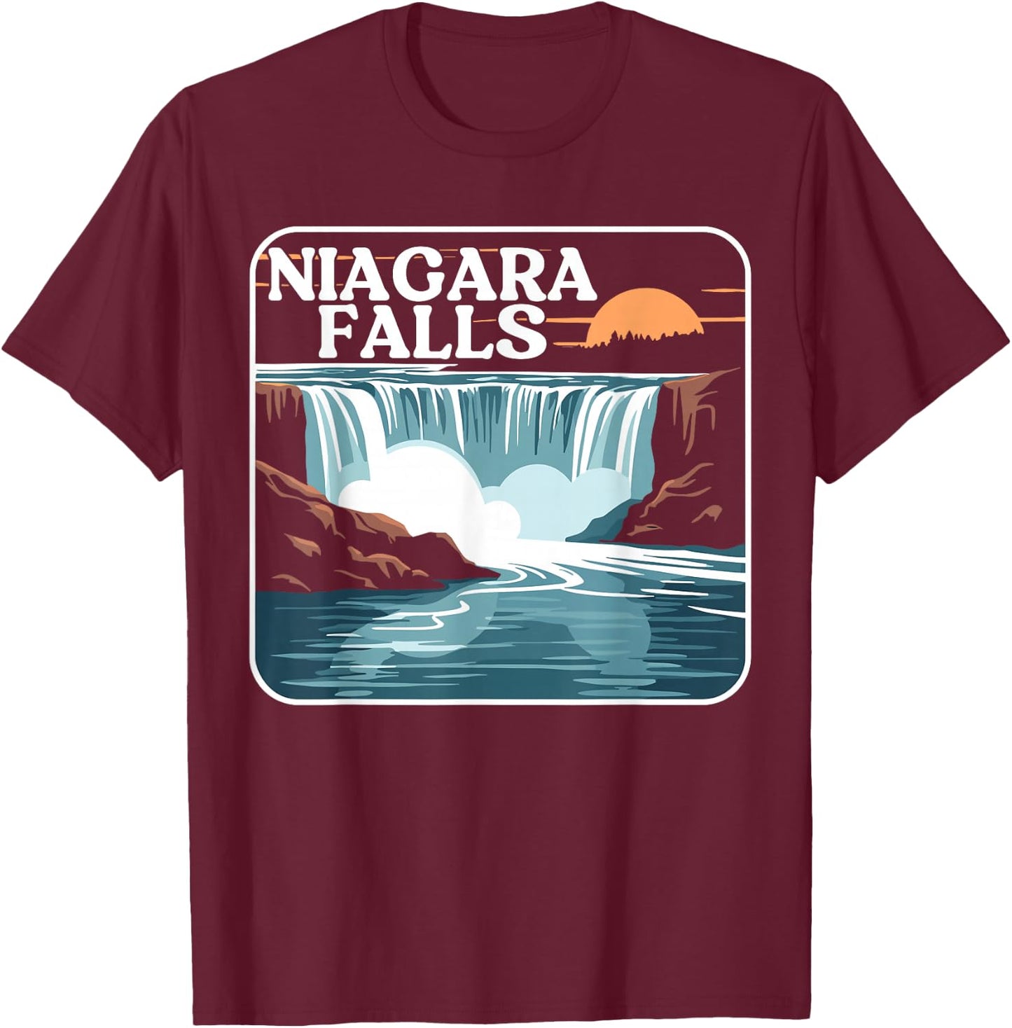Niagara Falls T-Shirt - T-Shirt | Maroon