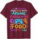 Anime Gamer Gaming Video Games Gift T-Shirt - T-Shirt | Maroon