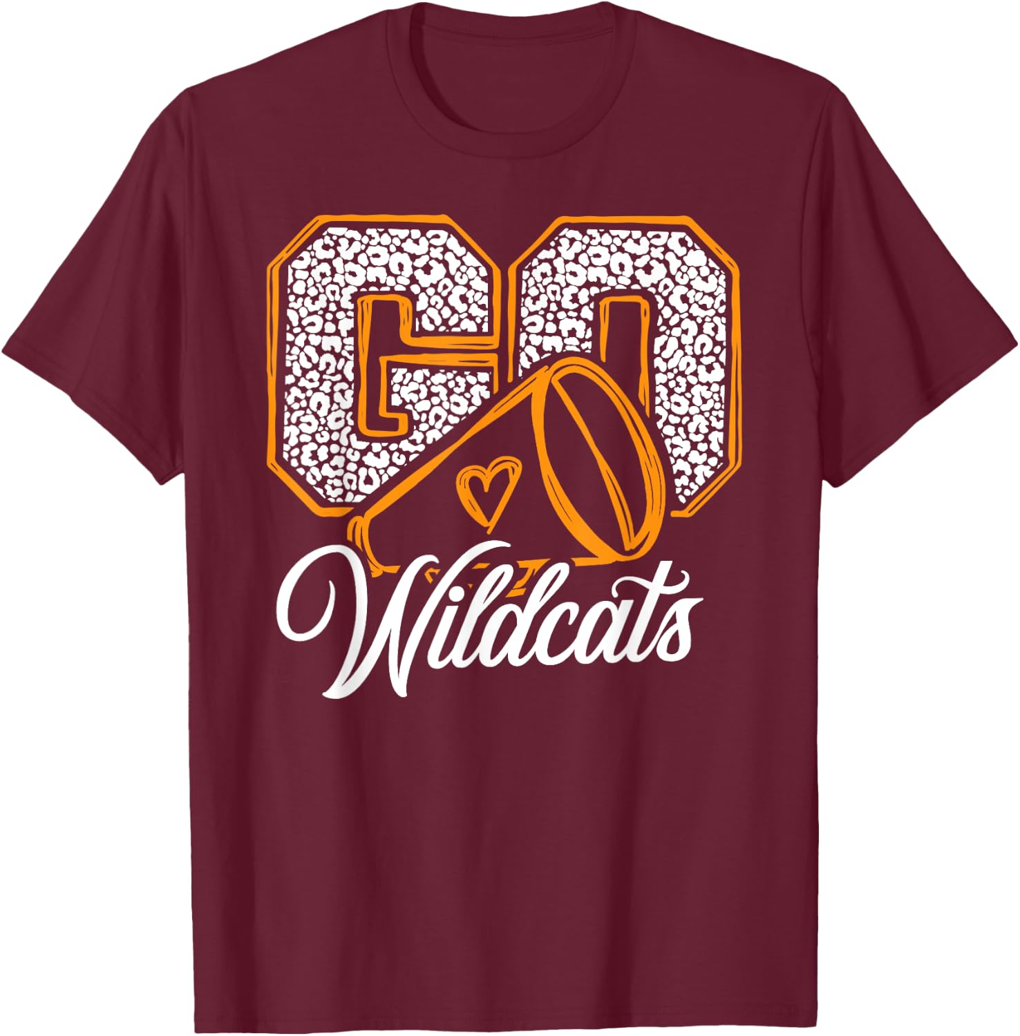 Go Cheer Wildcats Sports Name Women Kids T-Shirt - T-Shirt | Maroon