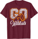 Go Cheer Wildcats Sports Name Women Kids T-Shirt - T-Shirt | Maroon