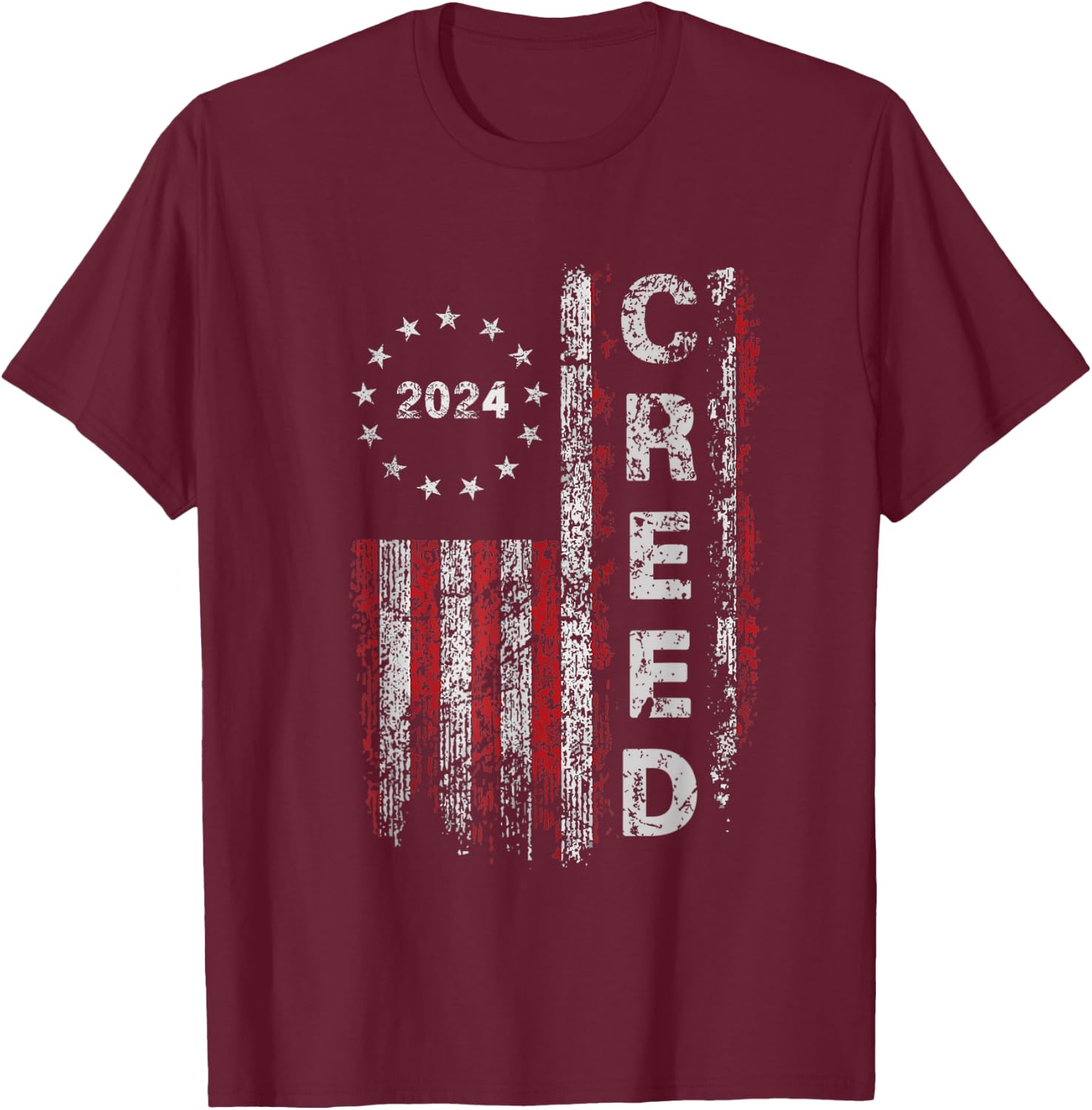 Creed '24 Take Me Higher Women Men Support 2024 T-Shirt - T-Shirt | Maroon