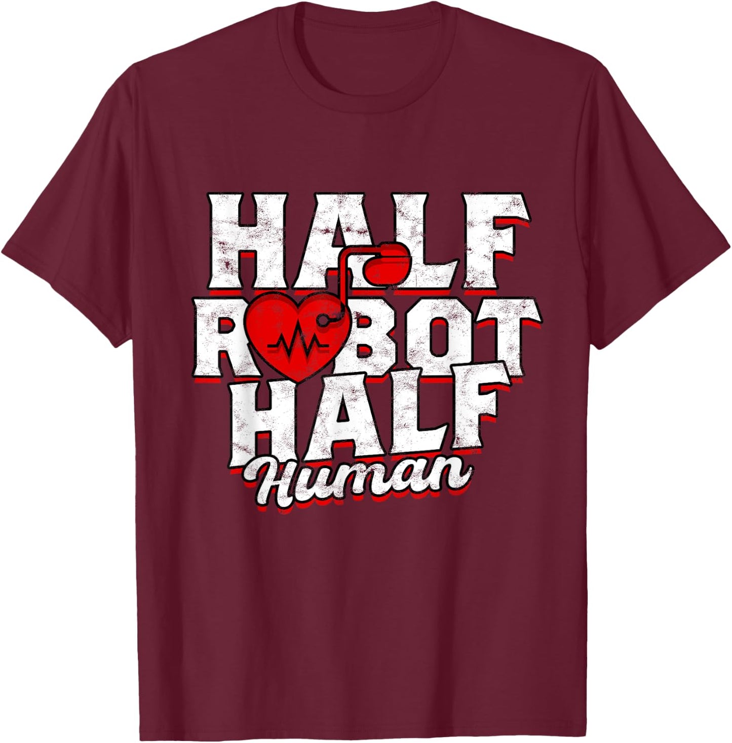 Pacemaker Heart Surgery Cardiac Pace Maker Pacemaker T-Shirt - T-Shirt | Maroon