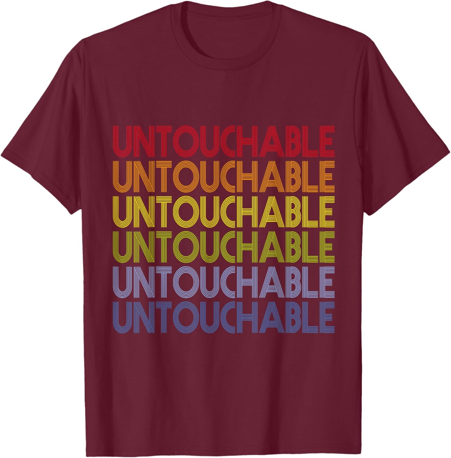 Gaming Gym Untouchable Retro T-Shirt - T-Shirt | Maroon