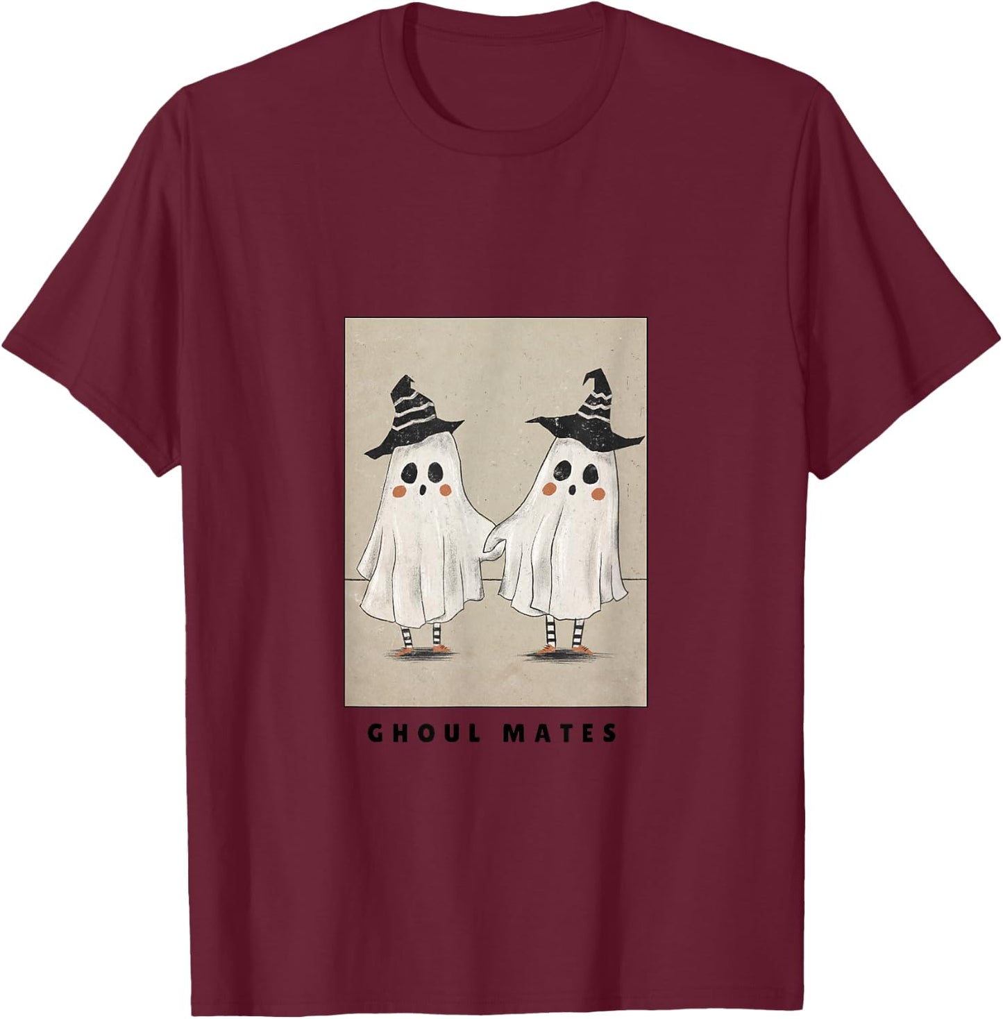 Ghoul Mates T-Shirt - T-Shirt | Maroon