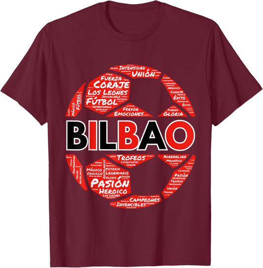 Bilbao Regalo Aficionado Al Fútbol Los Leones de San Mamés T-Shirt - T-Shirt | Maroon