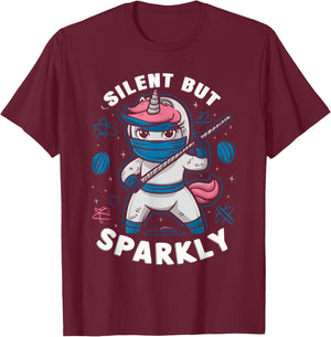 Ninjacorn Unicorn Lover Shuriken Kunai Shinobi Ninja T-Shirt - T-Shirt | Maroon