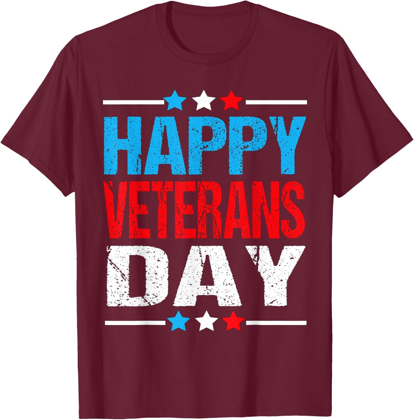 Happy Veterans Day Shirt For Kids Women Men Veterans Day T-Shirt - T-Shirt | Maroon