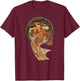 Vintage Art Nouveau The Arts Dance Mucha Design Shirt T-Shirt - T-Shirt | Maroon