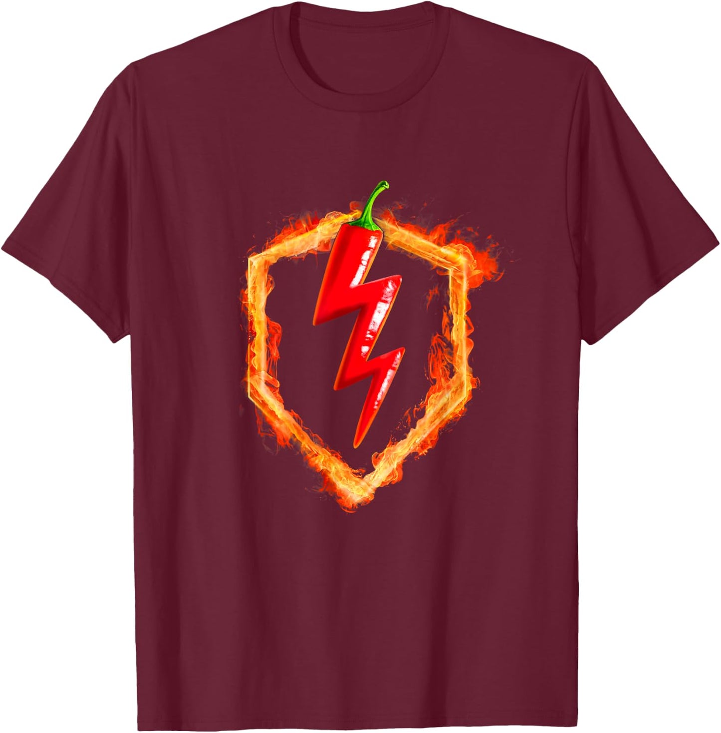 World of Tanks Blitz Hot Chili Pepper T-Shirt - T-Shirt | Maroon