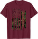 Air Force ROTC United States Distressed Camo w US Flag T-Shirt - T-Shirt | Maroon