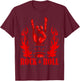 Heavy Metal Guitar Death Metal Rock n Roll Music T-Shirt - T-Shirt | Maroon