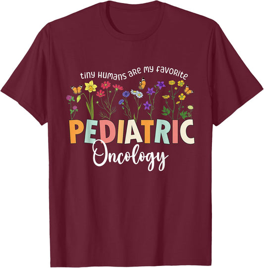 Funny PICU Pediatric Oncology Nurse Pediatrics NICU Nurse T-Shirt - T-Shirt | Maroon