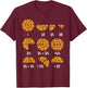 Pizza Maths Fractional Calculation Italian Food Kitchen T-Shirt - T-Shirt | Maroon