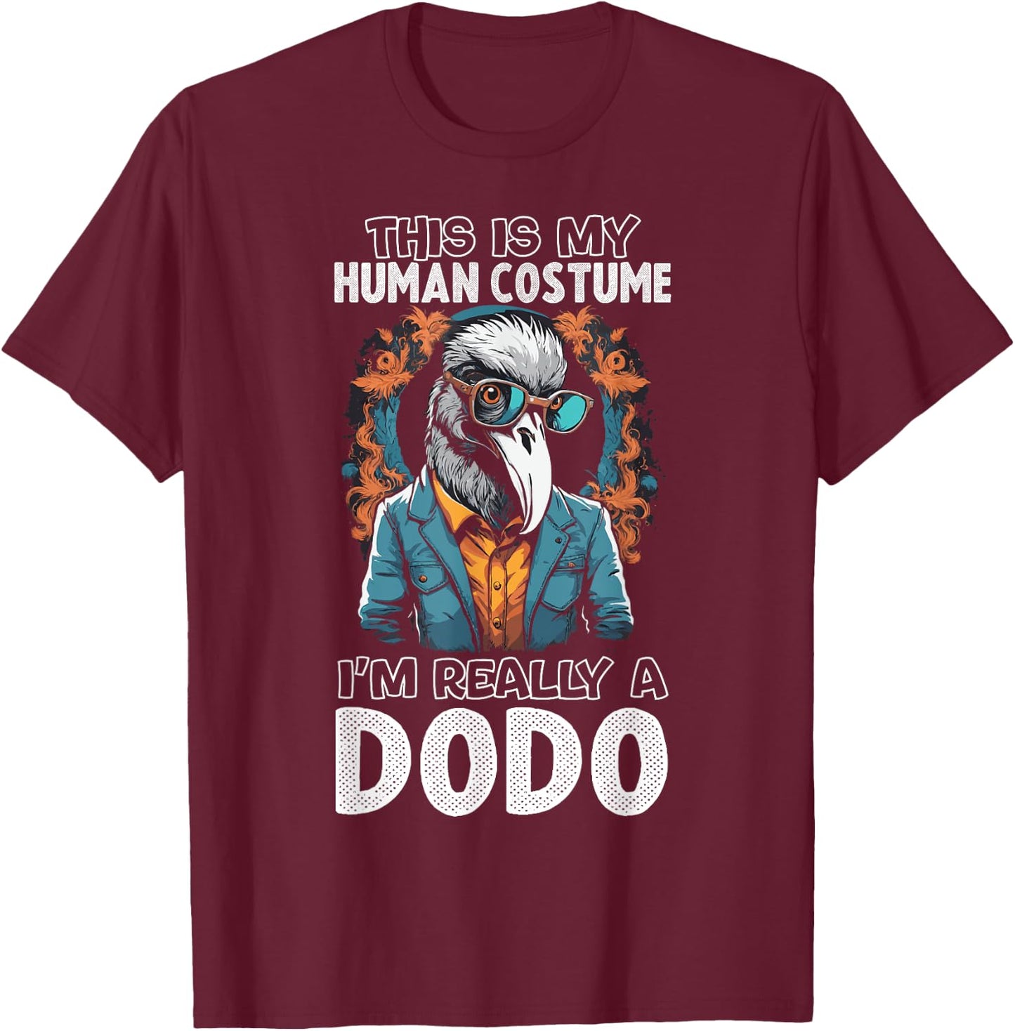 Dodo Costume Funny Dodobird Humor Retro Birds T-Shirt - T-Shirt | Maroon