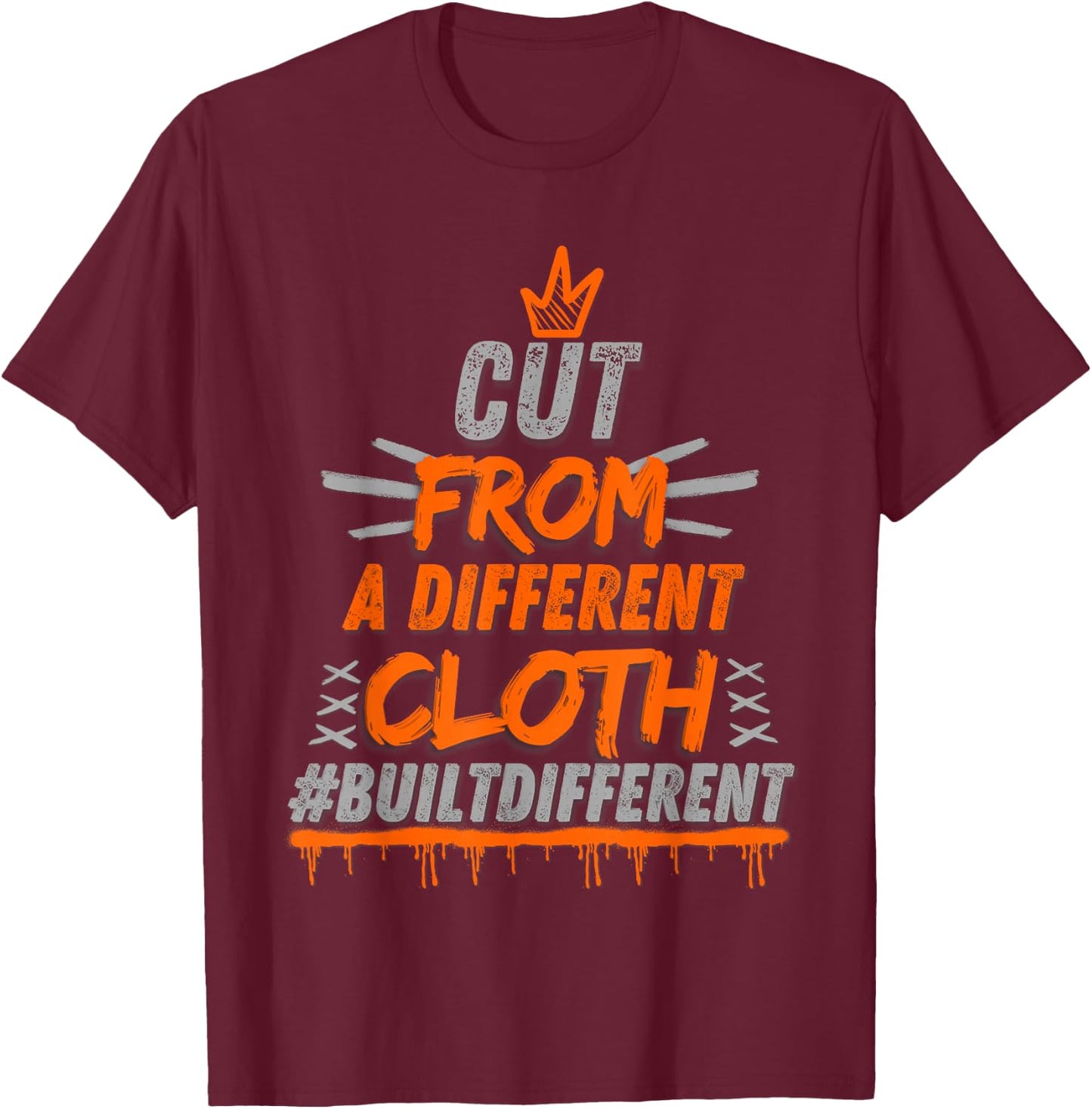 Olive Army Solar Orange Color Match T-Shirt - T-Shirt | Maroon