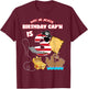 Pirate Birthday Shirt For Boys Age 3 Three Pirate Theme T-Shirt - T-Shirt | Maroon