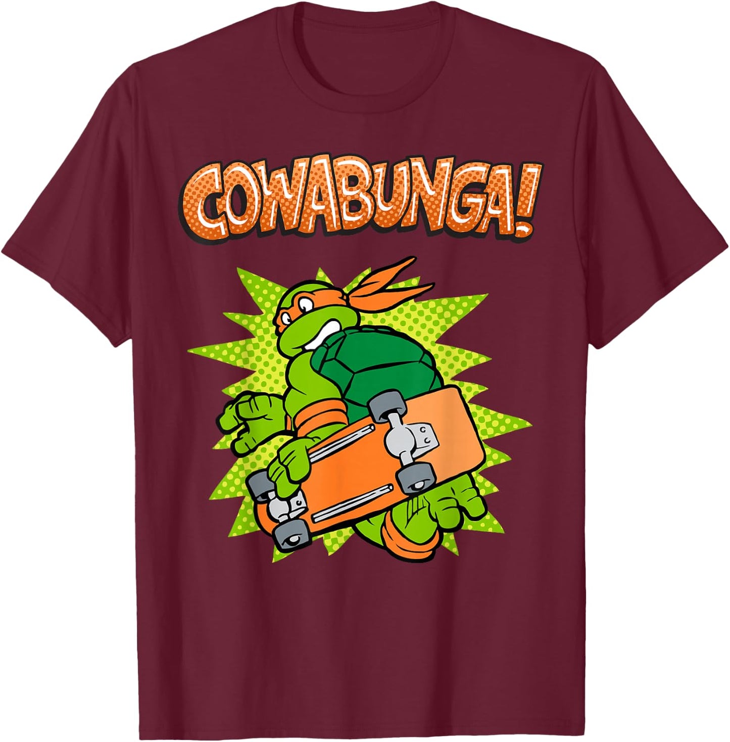 Teenage Mutant Ninja Turtles Cowabunga T-Shirt - T-Shirt | Maroon