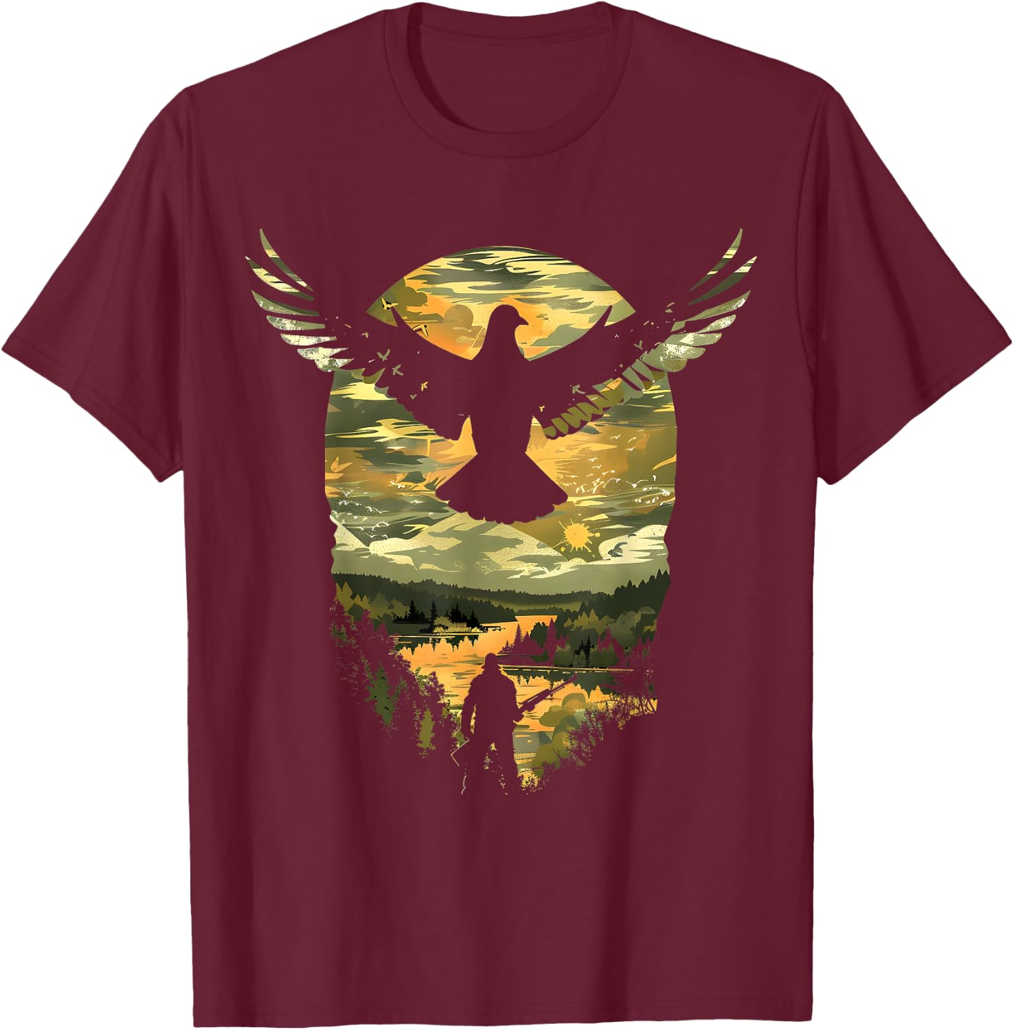 Dove Hunting I Dove Hunter T-Shirt - T-Shirt | Maroon