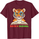 Funny Tiger 100th Day Of School Teacher Kids T-Shirt - T-Shirt | Maroon