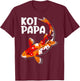 Koi daddy koi pond koi T-Shirt - T-Shirt | Maroon