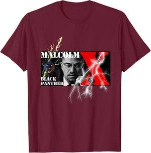 Malcolm X_002 T-Shirt - T-Shirt | Maroon