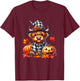 Funny Halloween Highland Cow Witchy Pumpkin It's Fall Y'all T-Shirt - T-Shirt | Maroon