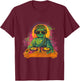 Buddha DJ Turntable DJ Buddha Meditation Dance Club House T-Shirt - T-Shirt | Maroon