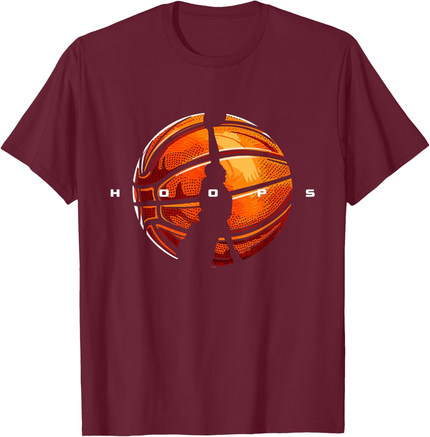 Basketball Clothing - Basketball T-Shirt - T-Shirt | Maroon