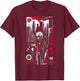 Punk Rock / Cyberpunk / 60 Cities / Men Women Youth Graphic T-Shirt - T-Shirt | Maroon