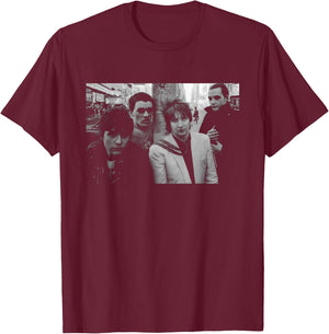 The Damned New York 1979 Photo Shoot By Allan Ballard T-Shirt - T-Shirt | Maroon