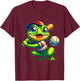 Frog Baseball Player Animal Lover Men Women Kids T-Shirt - T-Shirt | Maroon